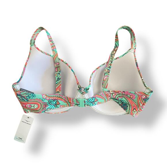 Lascana NWT Paisley Print Bikini Set Womens Size 36D Top and Size 12 Bottoms - Picture 3 of 10
